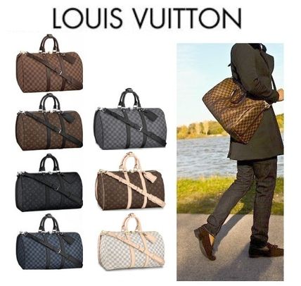 Louis Vuitton DAMIER Other Plaid Patterns Monogram Unisex 2WAY Leather Crossbody 