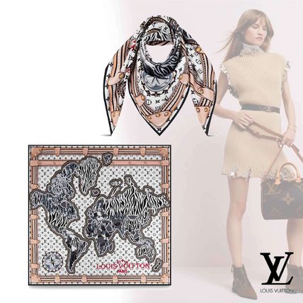 Louis Vuitton MONOGRAM 2020 21AW Monogram Casual Style Silk Plain Party Style Office Style M76397 