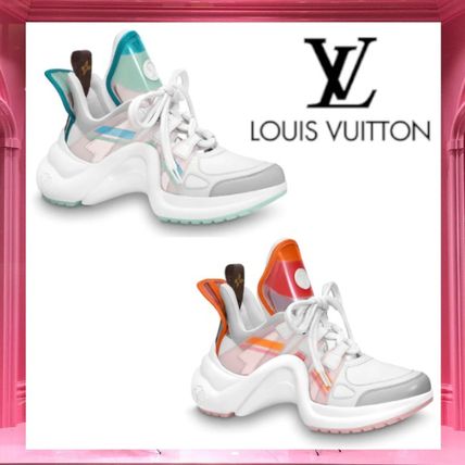 Louis Vuitton 2020 SS Rubber Sole Casual Style Unisex Logo Low Top Sneakers 1A65RE 1A65RU 