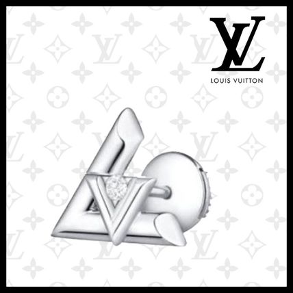 Louis Vuitton Lv Volt One Stud White Gold And Diamond Q96970 