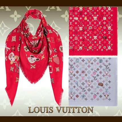 Louis Vuitton Vuittonite Monogram Shawl M76085 M76084 