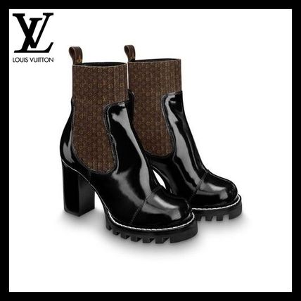 Louis Vuitton 2020 SS Plain Leather Elegant Style Boots Boots 1A63TQ 