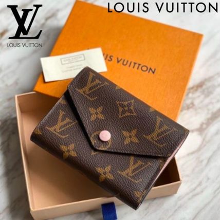 Louis Vuitton Monogram Canvas Leather Folding Wallet Small Wallet Logo M41938 M62360 M62472 