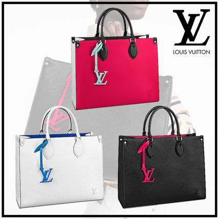 Louis Vuitton A4 2WAY Leather Logo Totes M56229 M56081 M56080 