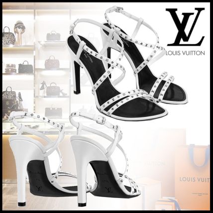 Louis Vuitton 2020 SS Monogram Square Toe Casual Style Plain Leather Elegant Style 1A7RXQ 