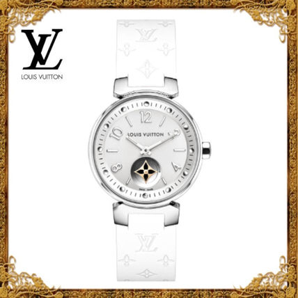 Louis Vuitton MONOGRAM Casual Style Round Quartz Watches Elegant Style Q8J10Z 