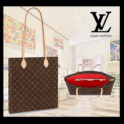 Louis Vuitton CARRY ALL 2020 SS Monogram Casual Style Canvas A4 Office Style Logo Totes M45199 