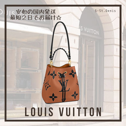 Louis Vuitton NEONOE 2020 21AW Monogram Casual Style Blended Fabrics 3WAY Leather M56888 