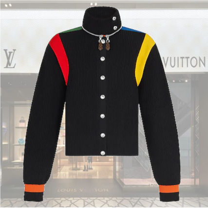 Louis Vuitton 2020 21AW Wool Silk Nylon Long Sleeves Cardigans 