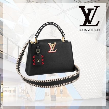 Louis Vuitton Casual Style 2WAY Plain Leather Party Style Elegant Style M56764 