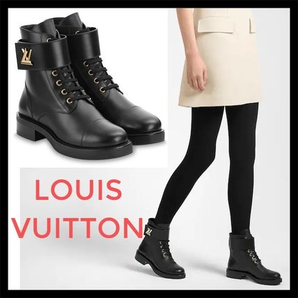 Louis Vuitton Plain Toe Rubber Sole Lace up Casual Style Street Style 1A1IY6 
