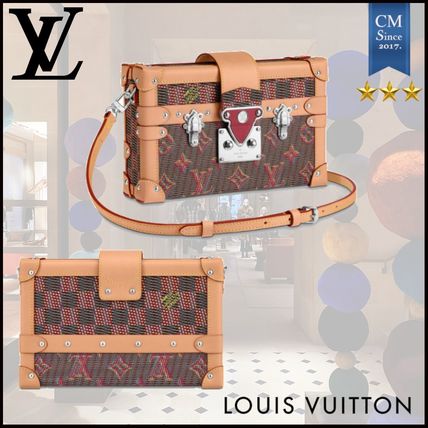Louis Vuitton PETITE MALLE 2020 SS Monogram Lambskin Leather Crossbody Logo Shoulder Bags 