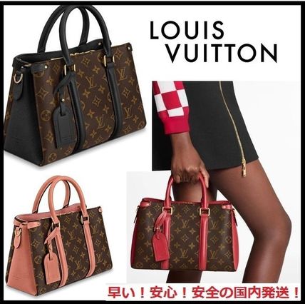 Louis Vuitton 2020 SS Monogram Canvas A4 3WAY Leather Elegant Style Crossbody Logo 
