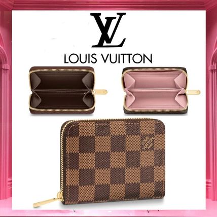 Louis Vuitton 2020 SS Leather Long Wallet Logo Coin Cases N60213 N63070 