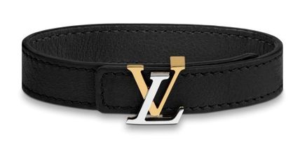 Louis Vuitton Lv Initials Reversible Leather Bracelet M6550D 