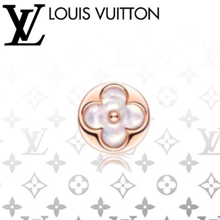 Louis Vuitton 2020 SS Blended Fabrics Flower Party Style Elegant Style Earrings Q96425 