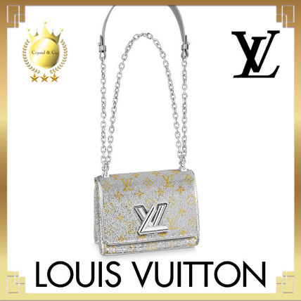 Louis Vuitton TWIST 2020 SS Monogram Casual Style Calfskin Studded 2WAY Chain Leather 