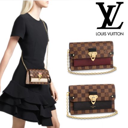 Louis Vuitton DAMIER 2020 SS Vavin Chain Wallet N60221 N60237 N60222 