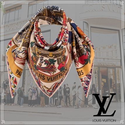 Louis Vuitton Casual Style Silk Elegant Style Formal Style Logo M76407 