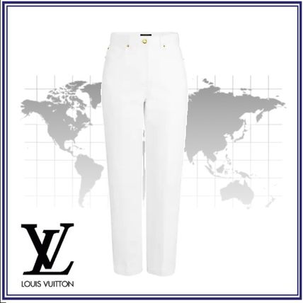 Louis Vuitton 2020 SS Monogram Casual Style Plain Cotton Elegant Style Pants 