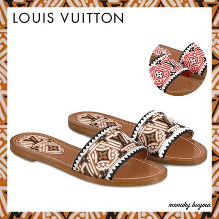 Louis Vuitton LOCKIT 2020 21AW Monogram Casual Style Leather Elegant Style Mules Logo 1A85AU  1A85BO 