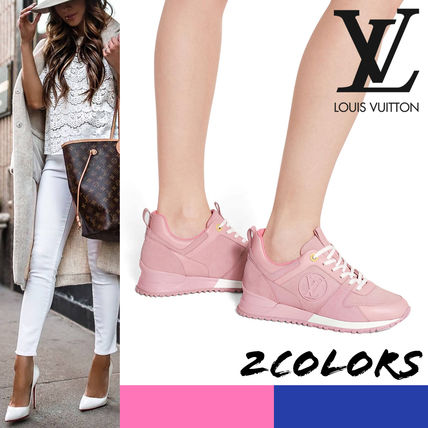 Louis Vuitton Casual Style Suede Street Style Leather Elegant Style Logo 