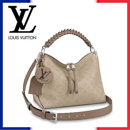 Louis Vuitton MAHINA 2020 21AW Casual Style 2WAY Leather Office Style Elegant Style Totes 