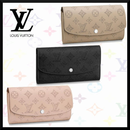 Louis Vuitton MAHINA 2020 21AW Leather Logo Long Wallets M60144 M60143 M60145 