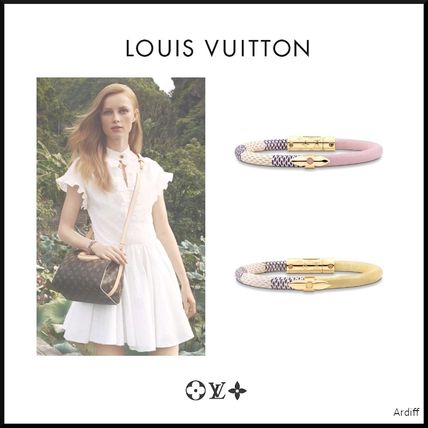 Louis Vuitton MONOGRAM Leather Bracelets M6489F M6487F 