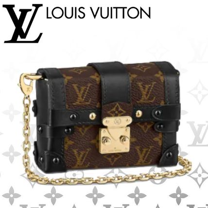 Louis Vuitton Monogram Canvas Blended Fabrics Studded 2WAY Chain Leather M68566 