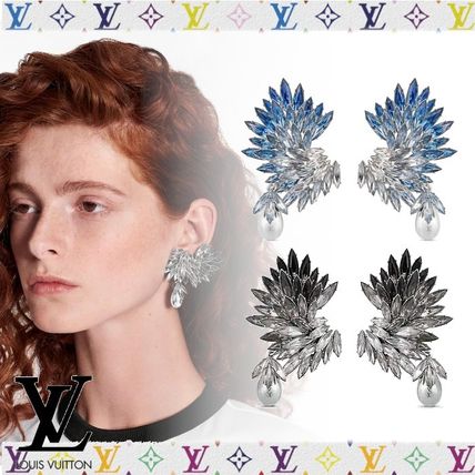 Louis Vuitton 2020 SS Petal Strass Earrings MP2574 MP2572 