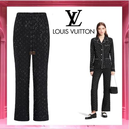 Louis Vuitton 2020 21AW Monogram Silk Co ord Lounge  Sleepwear 1A82K6 
