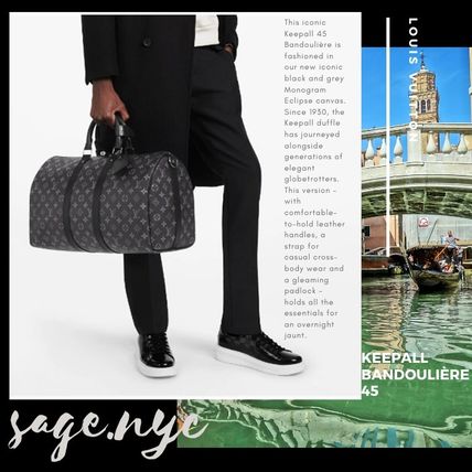 Louis Vuitton MONOGRAM Monogram Unisex A4 Leather Logo Boston  Duffles 