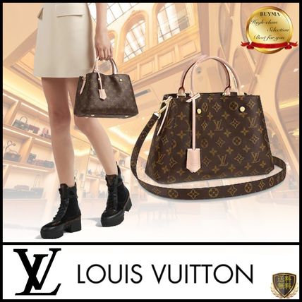 Louis Vuitton Monogram Casual Style 2WAY Leather Party Style Office Style M41055 
