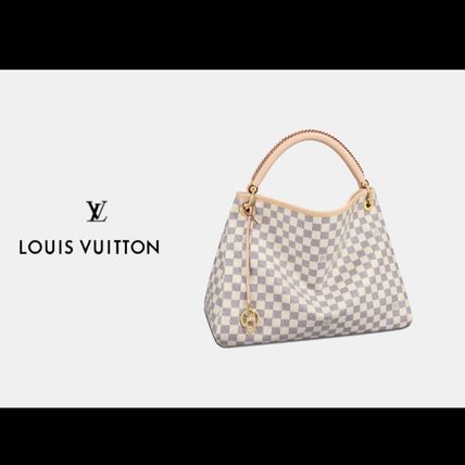 Louis Vuitton DAMIER AZUR Casual Style Canvas Handbags 
