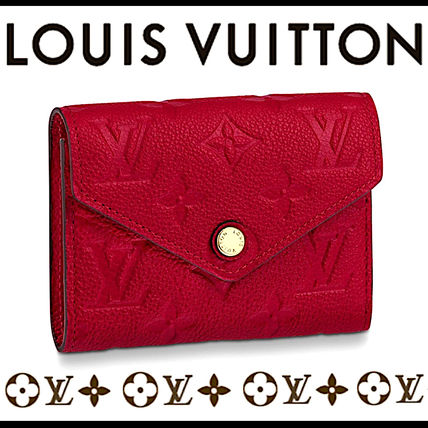 Louis Vuitton PORTEFEUILLE VICTORINE Monogram Unisex Leather Folding Wallet Small Wallet M63701 