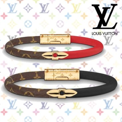 Louis Vuitton Blended Fabrics Leather Elegant Style Fine M6433F M6431F 