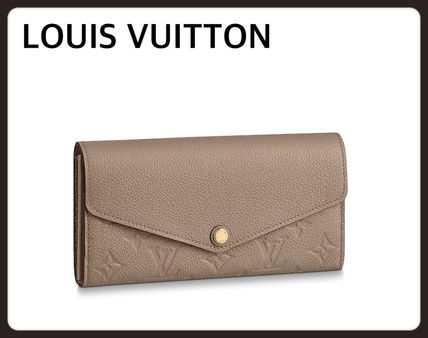 Louis Vuitton MONOGRAM EMPREINTE 2020 SS Monogram Leather Folding Wallet Logo Long Wallets M68708 