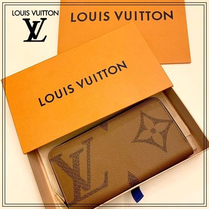 Louis Vuitton 2020 SS Blended Fabrics Plain Leather Logo Long Wallets M69353 