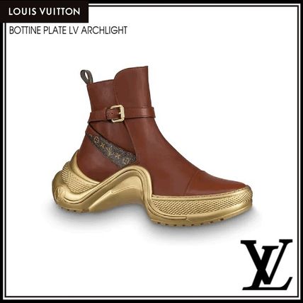 Louis Vuitton 2019 SS Rubber Sole Mid Heel Boots 