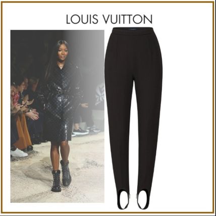 Louis Vuitton 2020 Cruise Nylon Blended Fabrics Plain Long Elegant Style Pants 