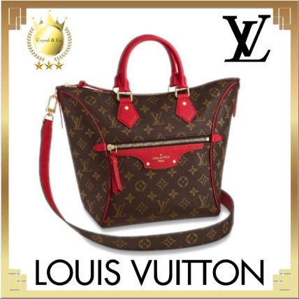 Louis Vuitton MONOGRAM 2020 SS Monogram Casual Style Calfskin Canvas 2WAY Chain Leather 
