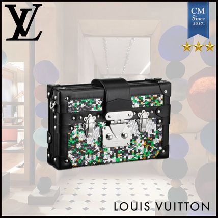 Louis Vuitton PETITE MALLE 2020 SS Unisex Lambskin Leather Logo Clutches 
