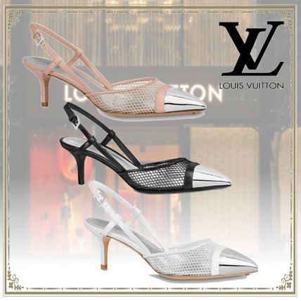 Louis Vuitton 2020 SS Leather Party Style PVC Clothing Elegant Style Pumps  Mules 