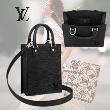 Louis Vuitton EPI 2020 21AW Blended Fabrics 2WAY Bi color Plain Leather Elegant Style M69441 