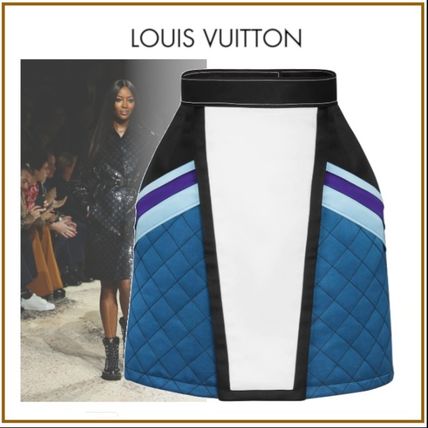 Louis Vuitton 2020 Cruise Flared Skirts Short Silk Blended Fabrics Elegant Style 