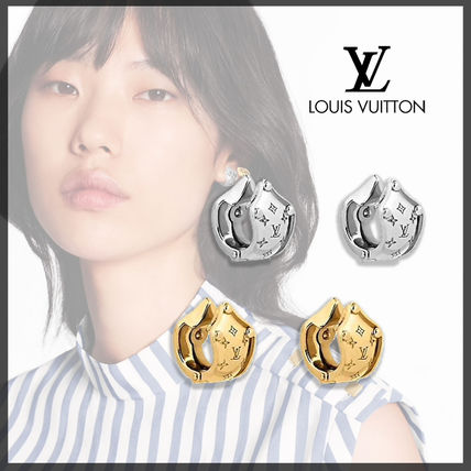 Louis Vuitton Nanogram Clip Earrings M68954 M69023 