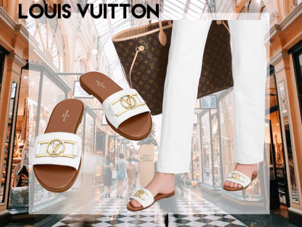Louis Vuitton Casual Style Leather Logo Sandals 1A650H 