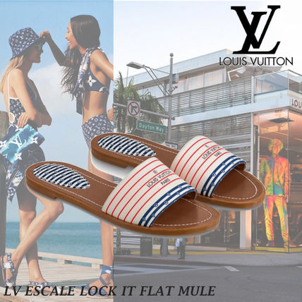 Louis Vuitton MONOGRAM 2020 SS Monogram Open Toe Casual Style Sport Sandals Flip Flops 