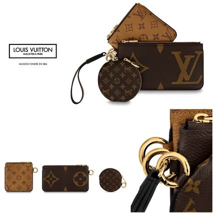 Louis Vuitton MONOGRAM 2020 SS Monogram Leather Co ord Pouches  Cosmetic Bags 